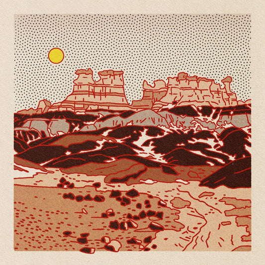 Desert Mountain 12 12x12 - MST GoodsDecorative StickersCaroline Clark