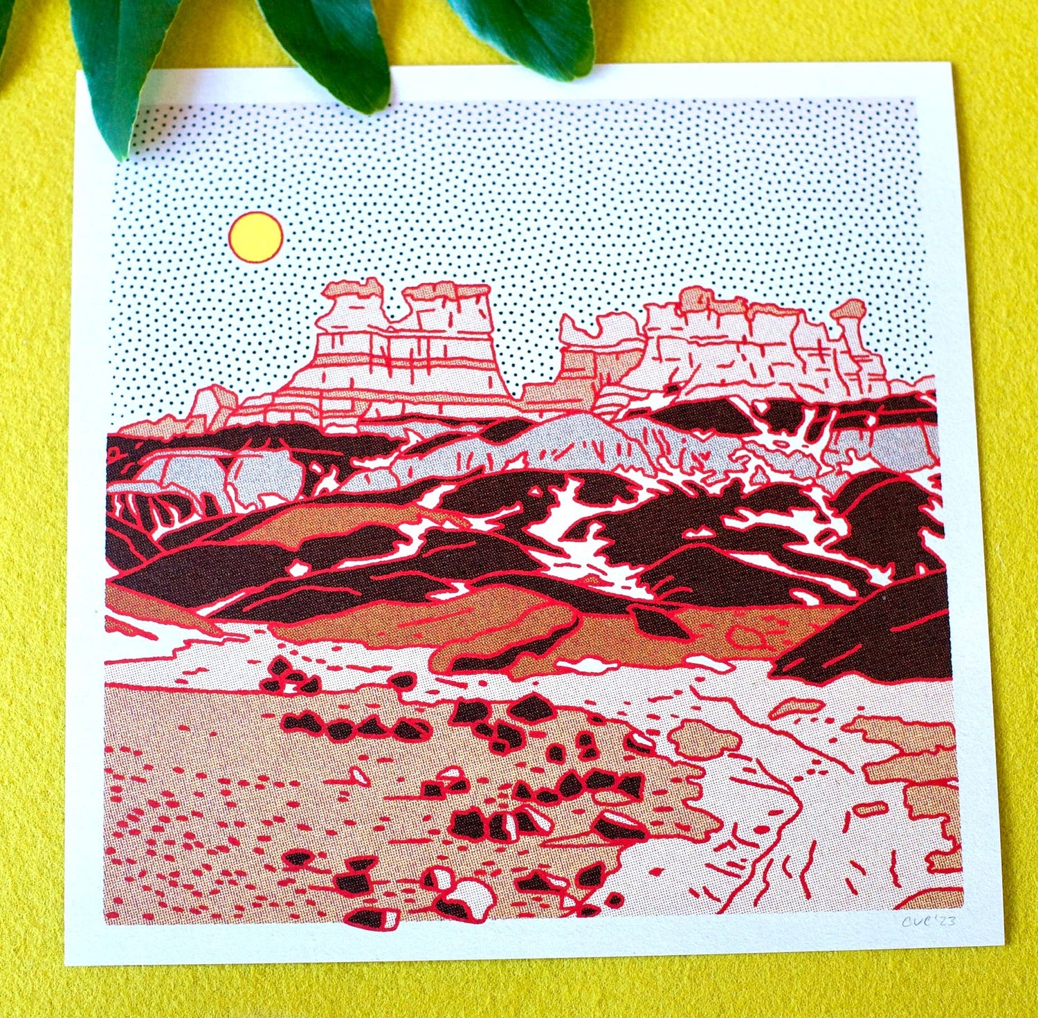 Desert Mountain 12 12x12 - MST GoodsDecorative StickersCaroline Clark