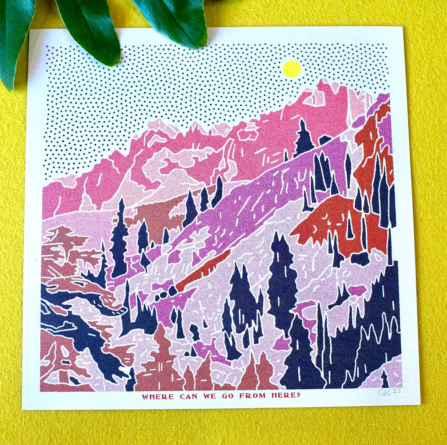 Desert Mountain 13 12x12 - MST GoodsArt PrintCaroline Clark