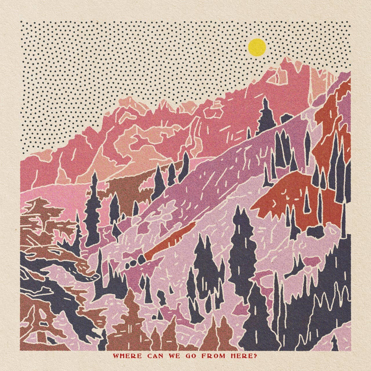Desert Mountain 13 12x12 - MST GoodsArt PrintCaroline Clark