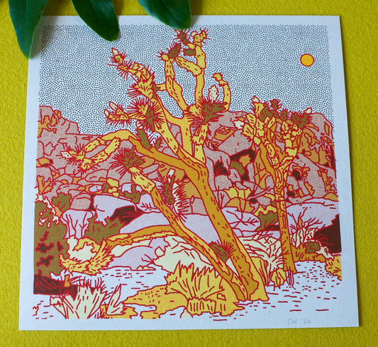 Desert Mountain 20 12x12 - MST GoodsArt PrintCaroline Clark