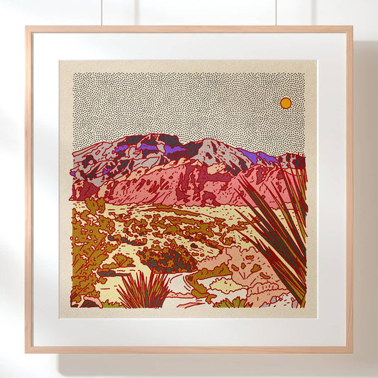 Desert Mountain 21 12x12 - MST GoodsArt PrintCaroline Clark