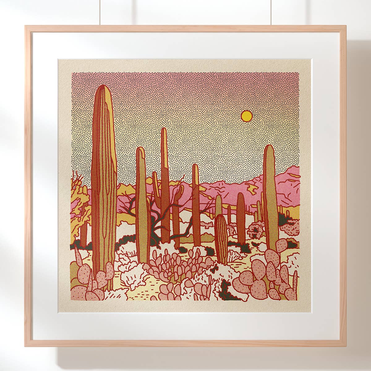 Desert Mountain 25 12x12 - MST GoodsArt PrintCaroline Clark
