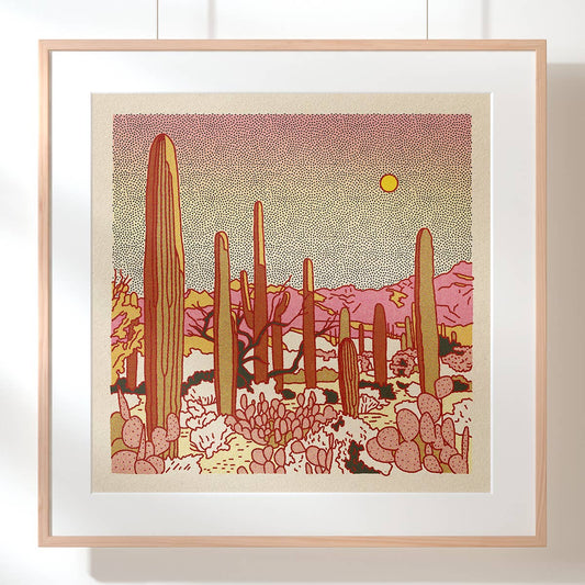 Desert Mountain 25 12x12 - MST GoodsArt PrintCaroline Clark
