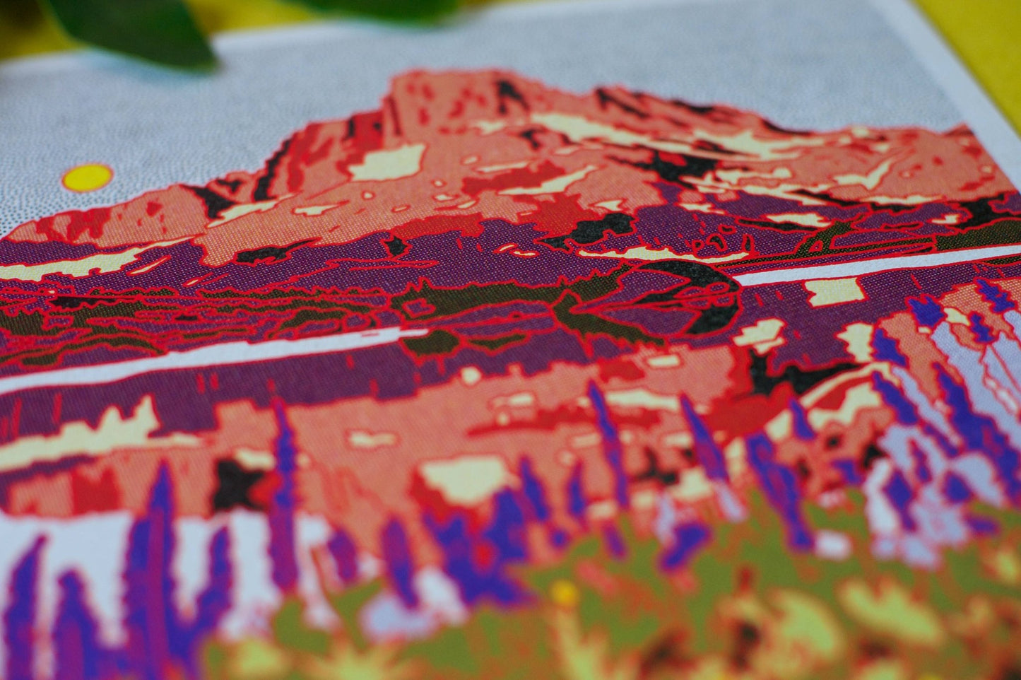 Desert Mountain 28 12x12 - MST GoodsArt PrintCaroline Clark