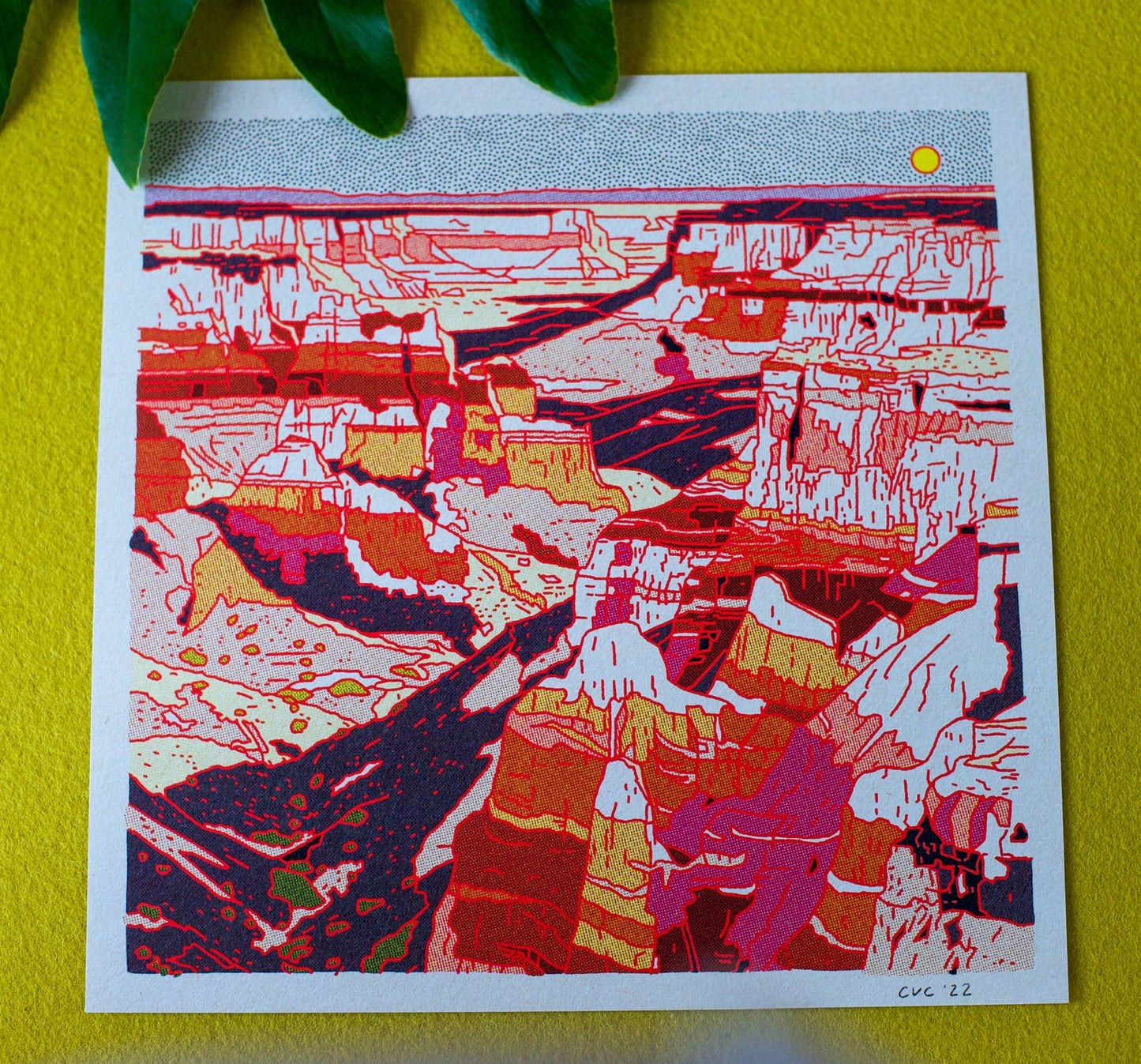 Desert Mountain 31 12x12 - MST GoodsArt PrintCaroline Clark