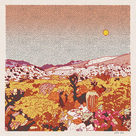Desert Mountain 32 12x12 - MST GoodsArt PrintCaroline Clark
