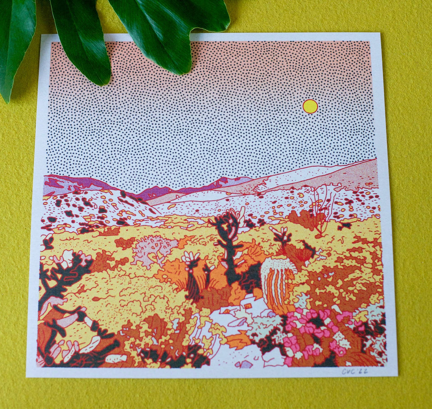 Desert Mountain 32 12x12 - MST GoodsArt PrintCaroline Clark
