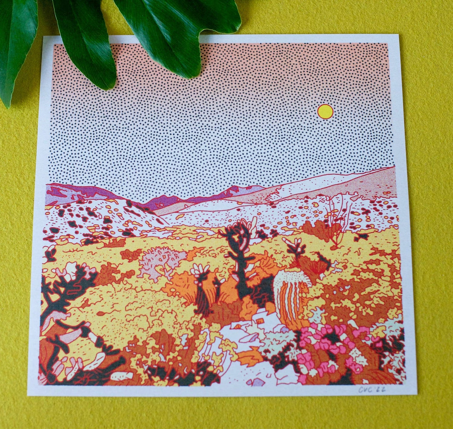 Desert Mountain 32 12x12 - MST GoodsArt PrintCaroline Clark