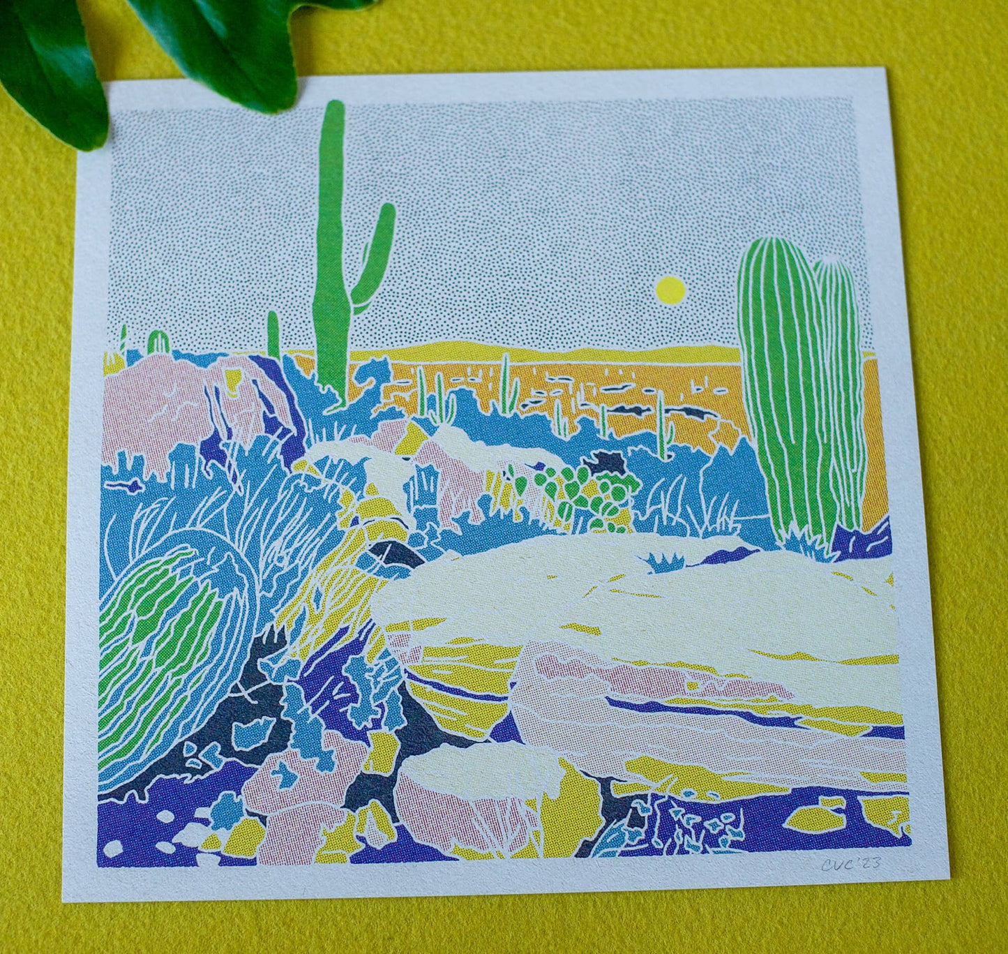 Desert Mountain 33 12x12 - MST GoodsArt PrintCaroline Clark