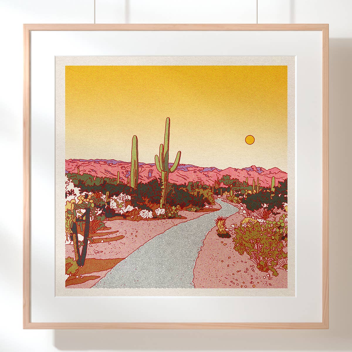 Desert Mountain 37 12x12 - MST GoodsArt PrintCaroline Clark
