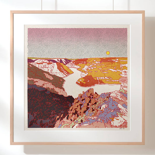 Desert Mountain 38 12x12 - MST GoodsArt PrintCaroline Clark