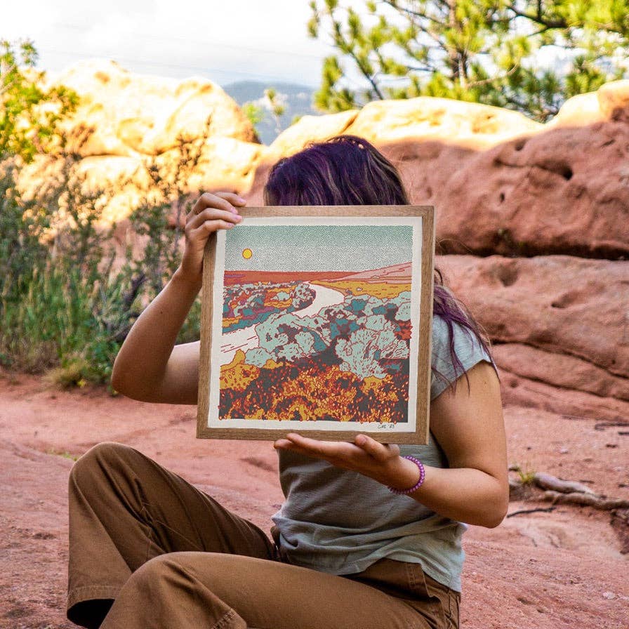 Desert Mountain 40 Square Print - MST GoodsCaroline Clark