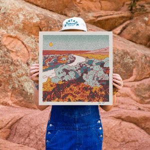 Desert Mountain 40 Square Print - MST GoodsCaroline Clark