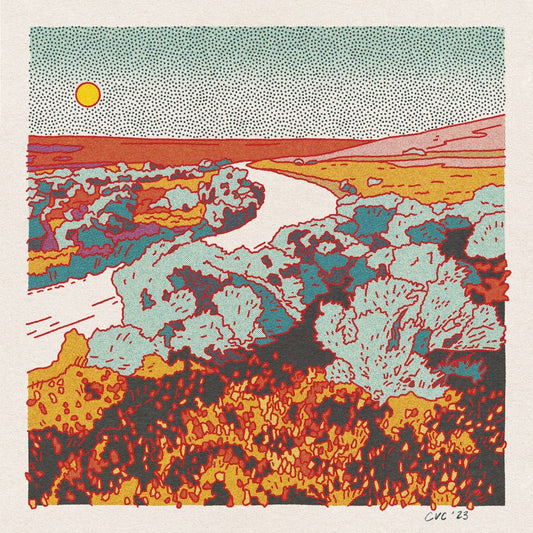 Desert Mountain 40 Square Print - MST GoodsCaroline Clark