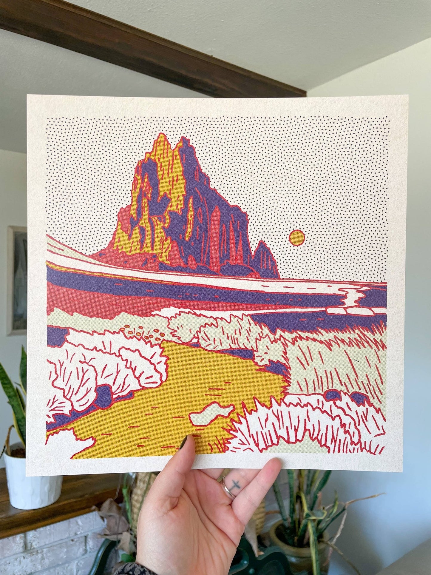 Desert Mountain 9 12x12 - MST GoodsArt PrintCaroline Clark