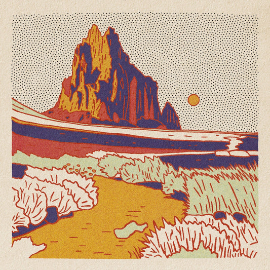 Desert Mountain 9 12x12 - MST GoodsArt PrintCaroline Clark