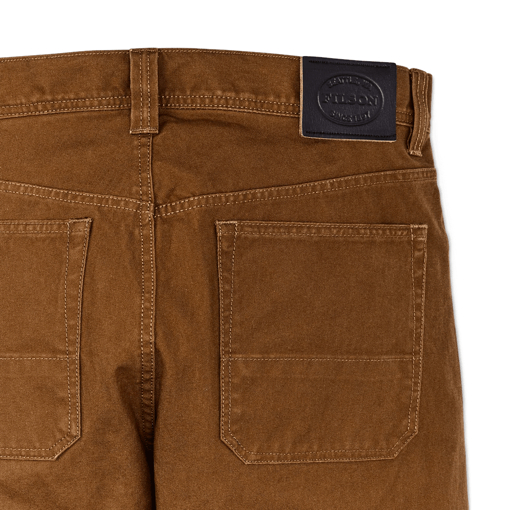 Dry Tin Cloth 5 Pocket Pants in Whiskey - MST GoodsFilson