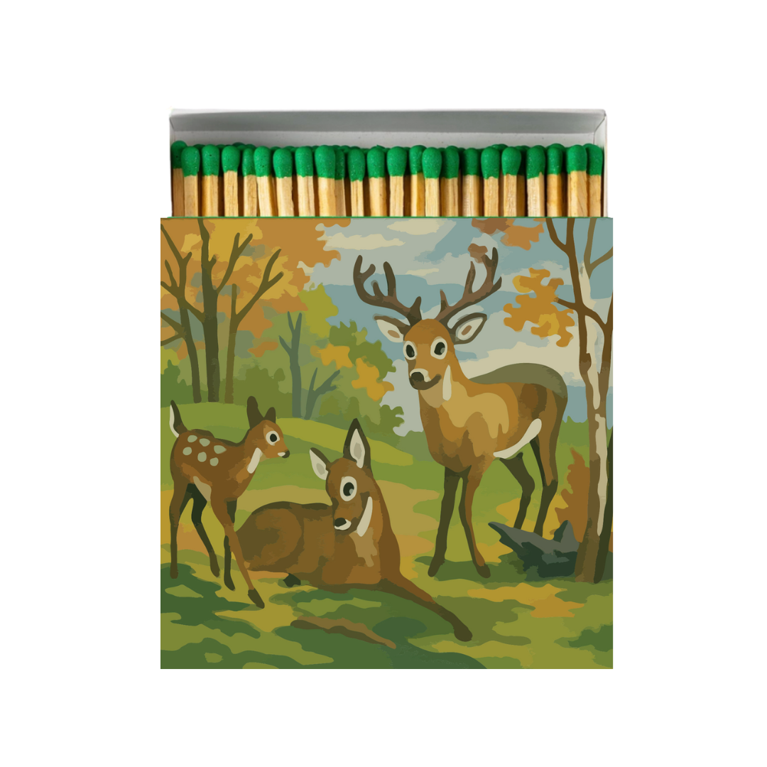 Canoe & Deer Matchbox - Paint-By-Number Collection