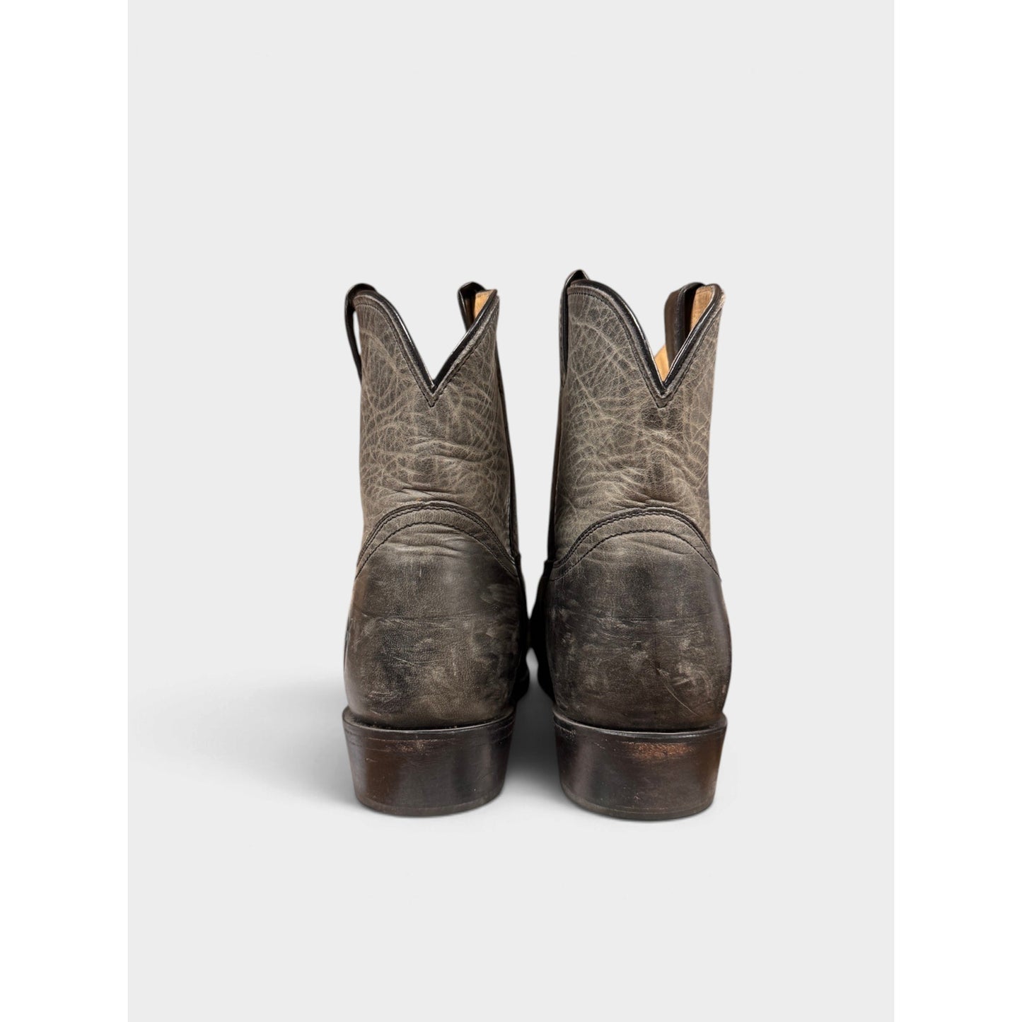 Frye Women's Billy Short Gray Boots Cowboy Western Leather Size 9