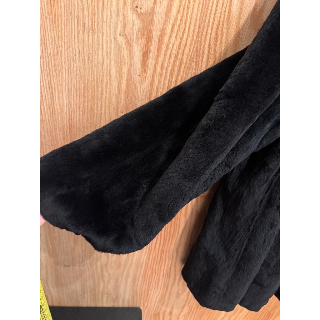 Vintage Shorn Mink Coat Black Mid Length Canada Made Women's Elextra Electra