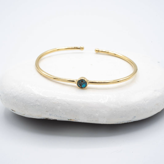 Brass Dainty Turquoise