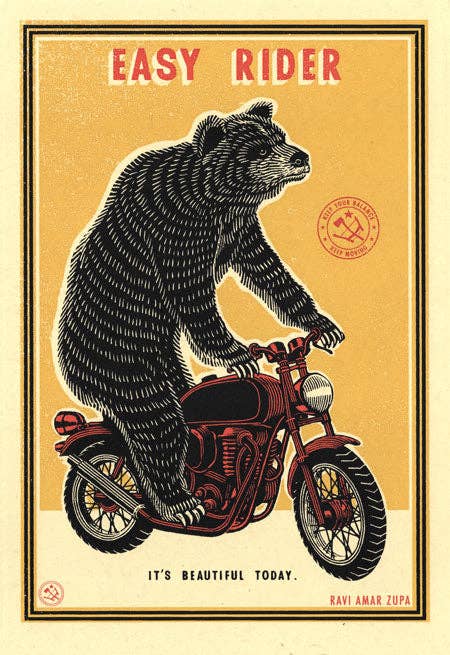 Easy Rider 5.5"x8" Print RZA - MST GoodsRavi Zupa Arts