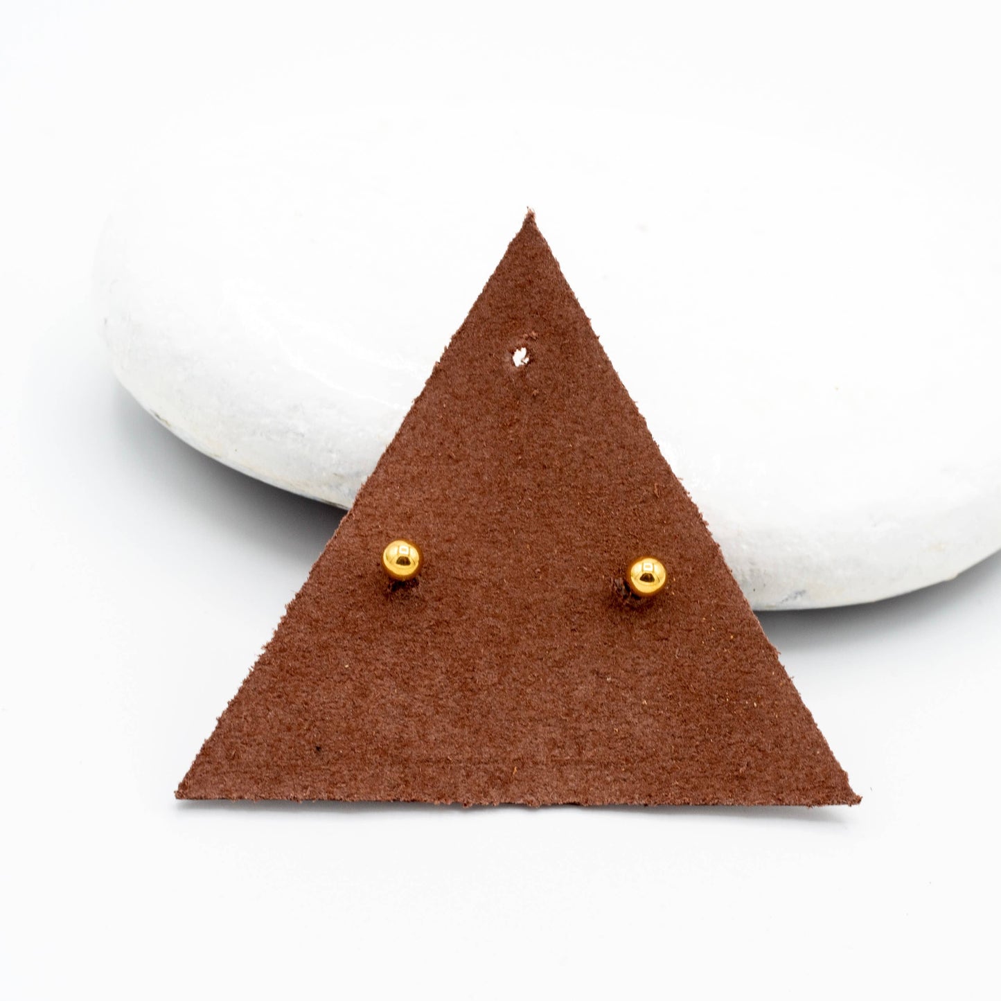 Crystal Planet Screw Back Stud - Stainless & Gold Plated