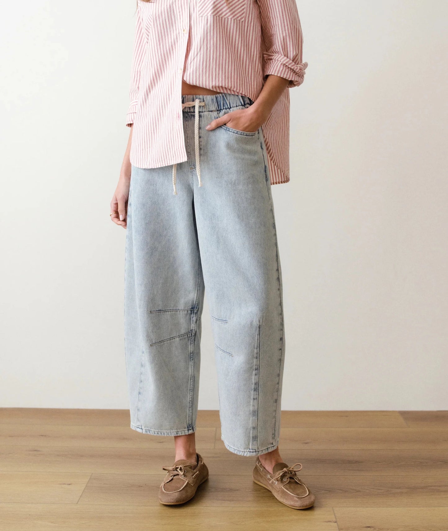Ella Barrel Leg Pant - MST GoodsMarine Layer