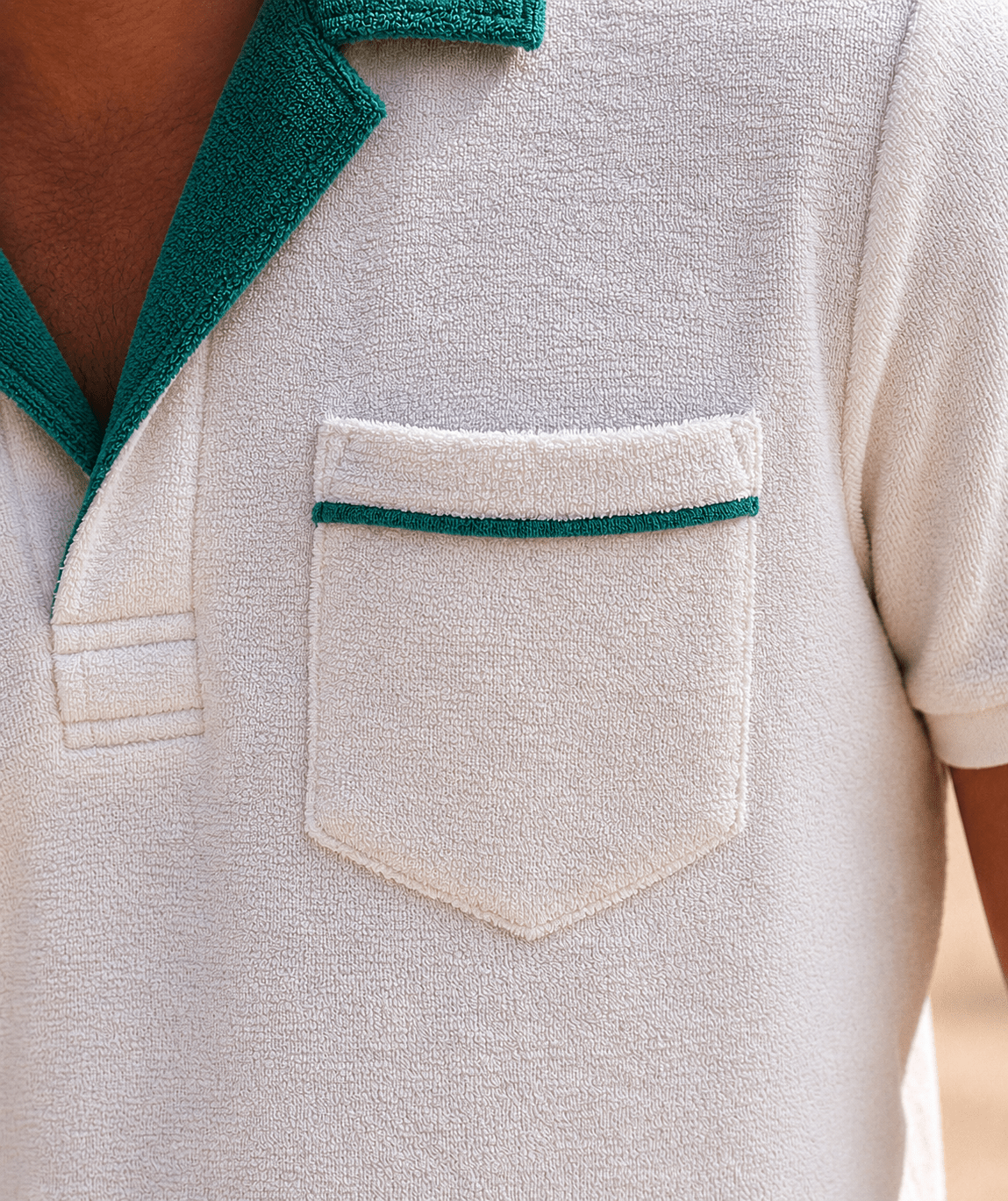 Emilio Vintage Terry Polo - MST GoodsPoloMarine Layer