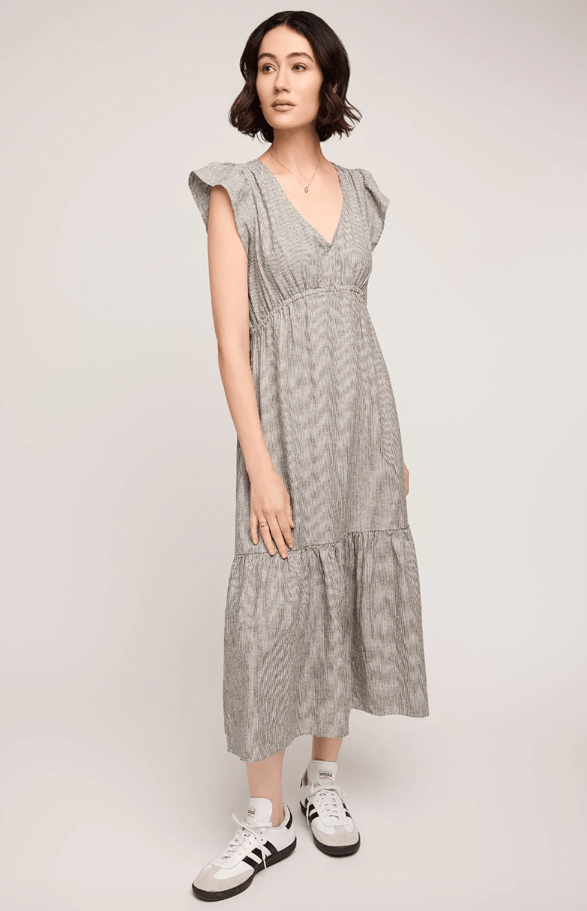 Eris Linen Midi Dress - MST GoodsGentle Fawn