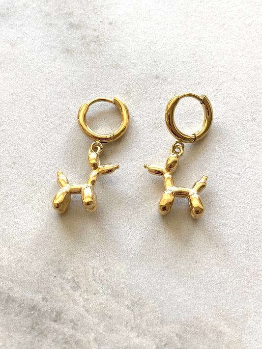 Balloon Dog Waterproof Earrings