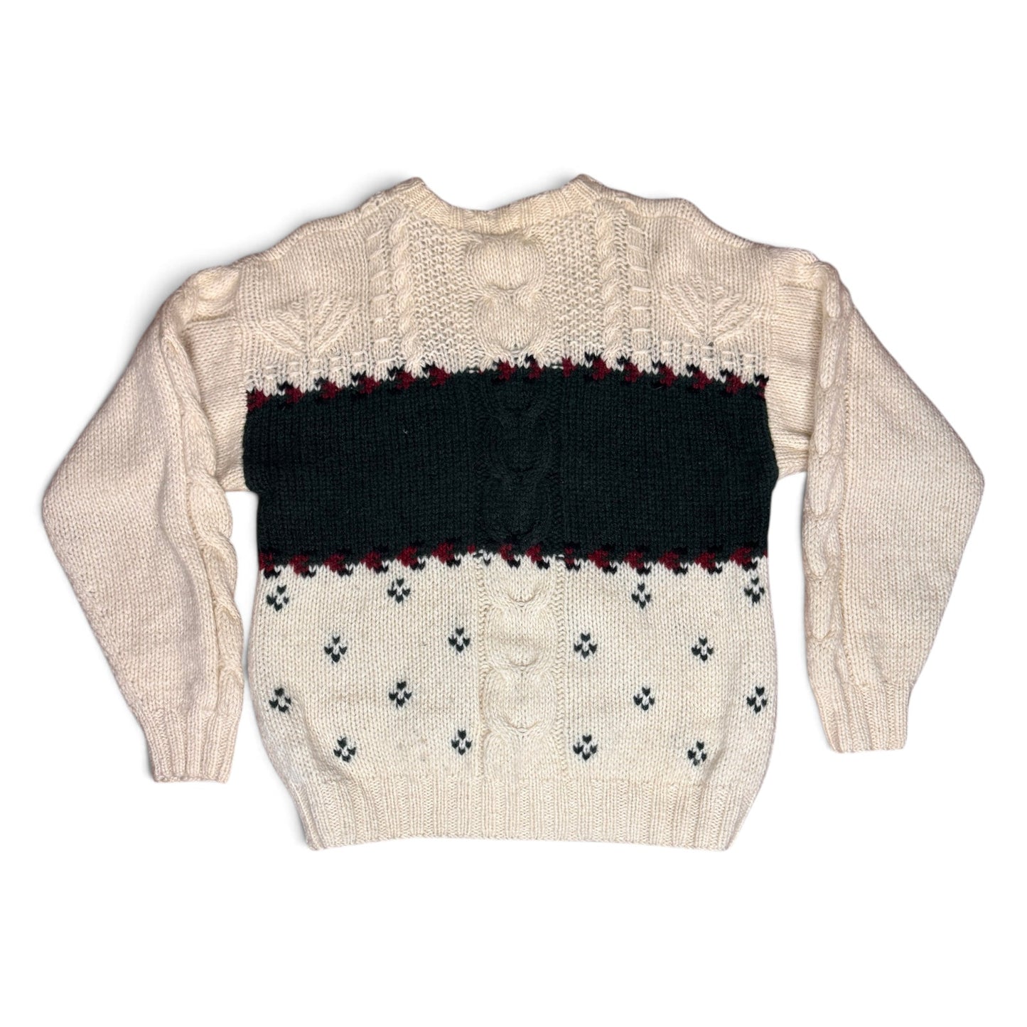 Vtg 1990s Woolrich Reindeer Sweater 100% Wool Holiday Christmas Men's Large