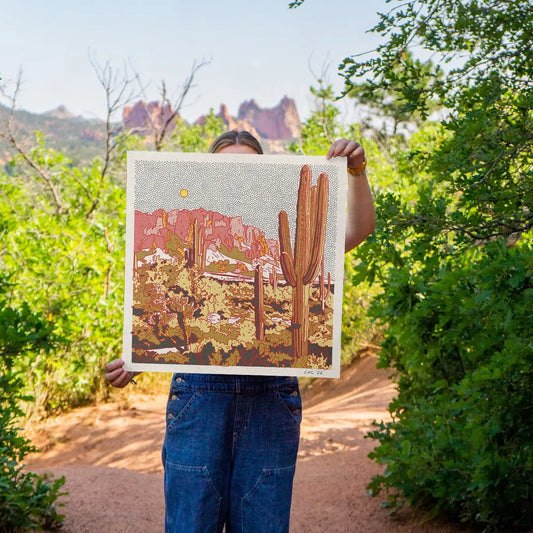 Superstition Mountains Art Print