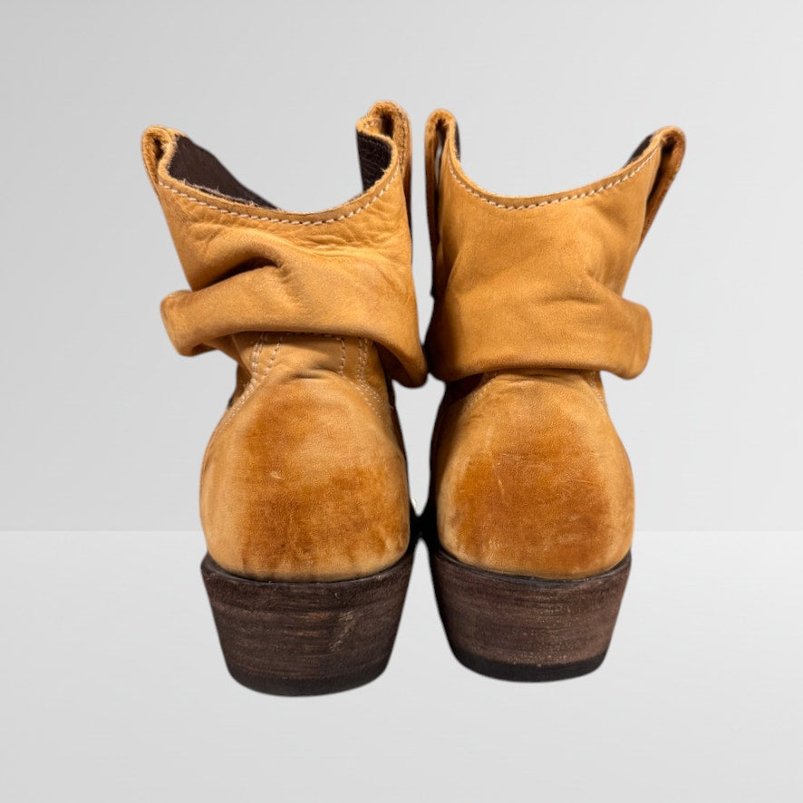 Women's Caido Ankle Bootie by Yippee Kay Yay Old Gringo Beige Leather 8M