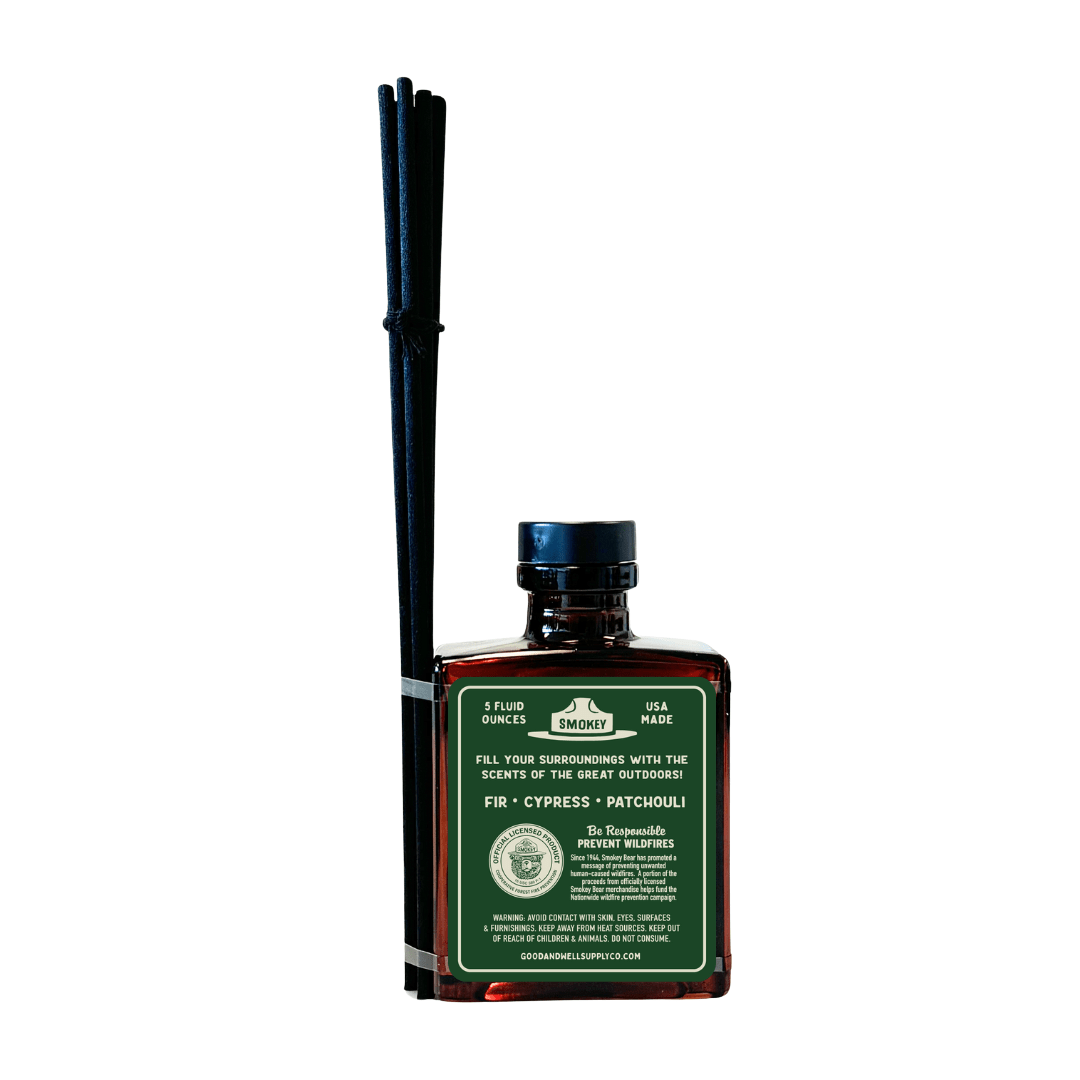 Forest Fir Smokey Bear Reed Diffuser - MST GoodsGood & Well Supply Co.