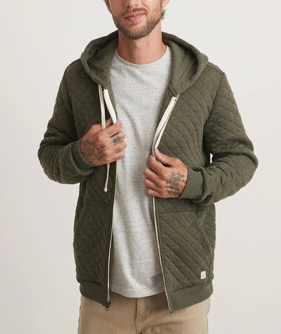 Corbet Quilted Full Zip Hoodie