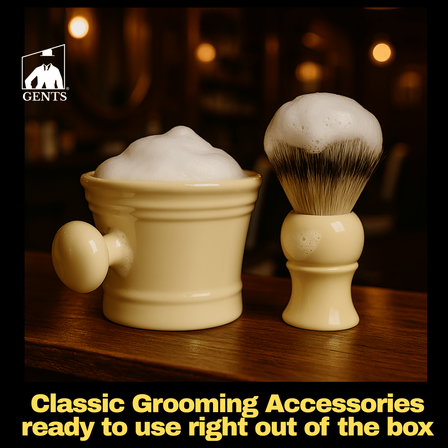 GBS 3 Piece Mug, brush and Shaving soap Set - MST GoodsGENTS FINE GROOMING PRODUCTS