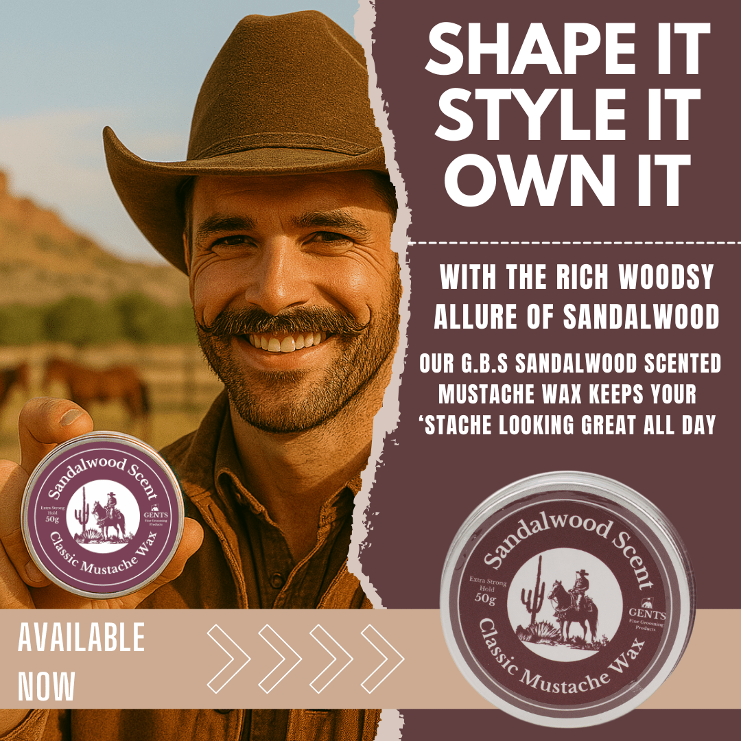 Gents Mustache Wax – Strong Hold - MST GoodsGENTS FINE GROOMING PRODUCTS