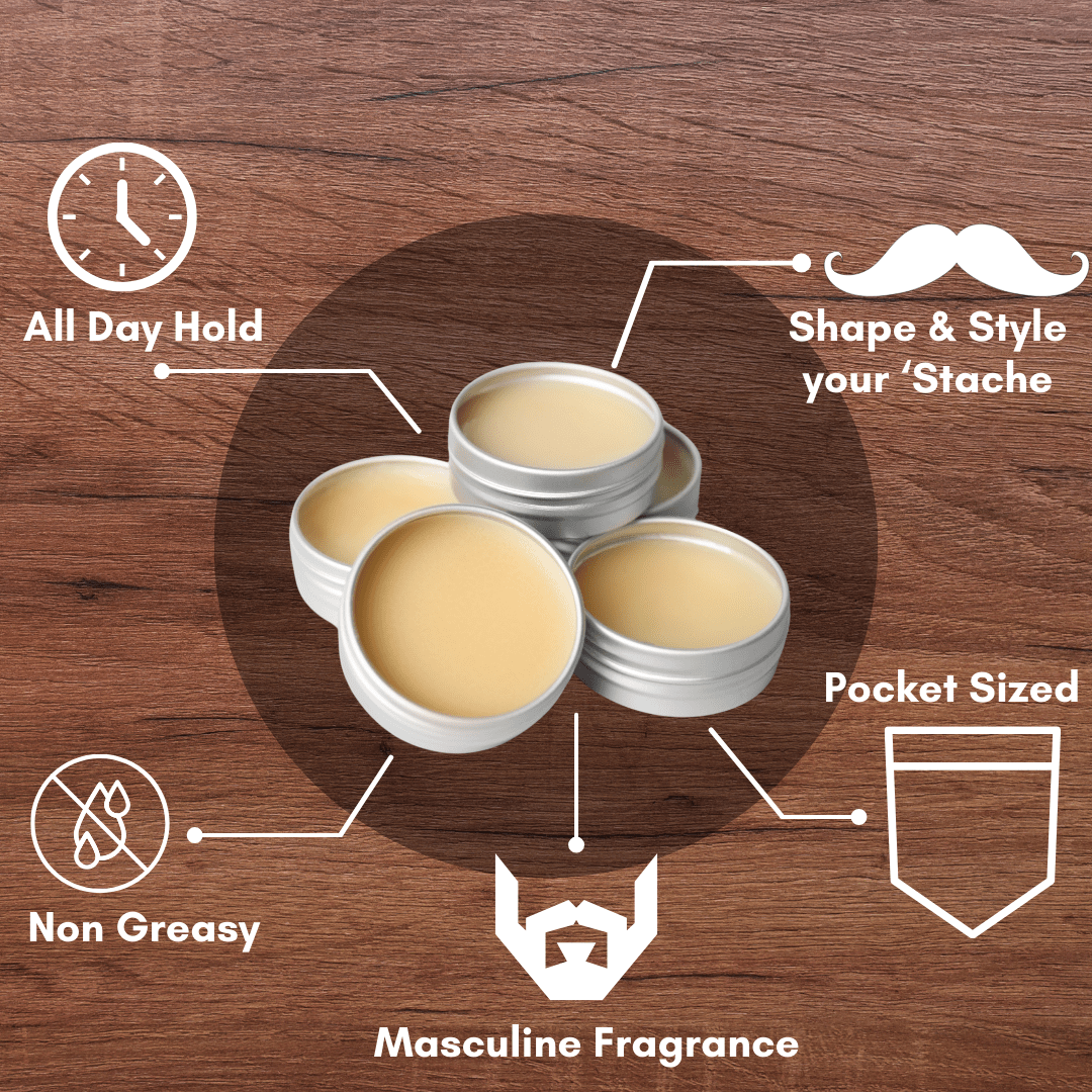 Gents Mustache Wax – Strong Hold - MST GoodsGENTS FINE GROOMING PRODUCTS