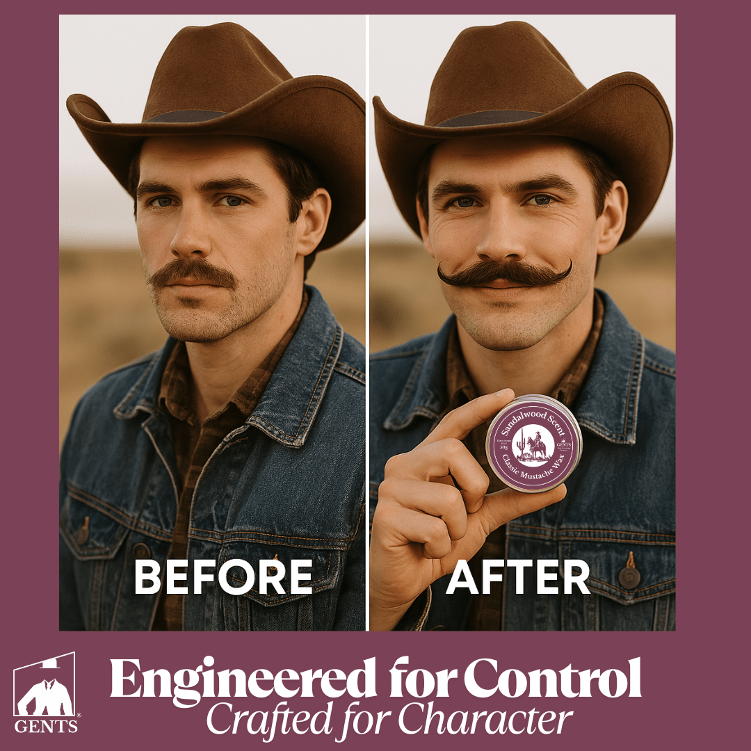 Gents Mustache Wax – Strong Hold - MST GoodsGENTS FINE GROOMING PRODUCTS