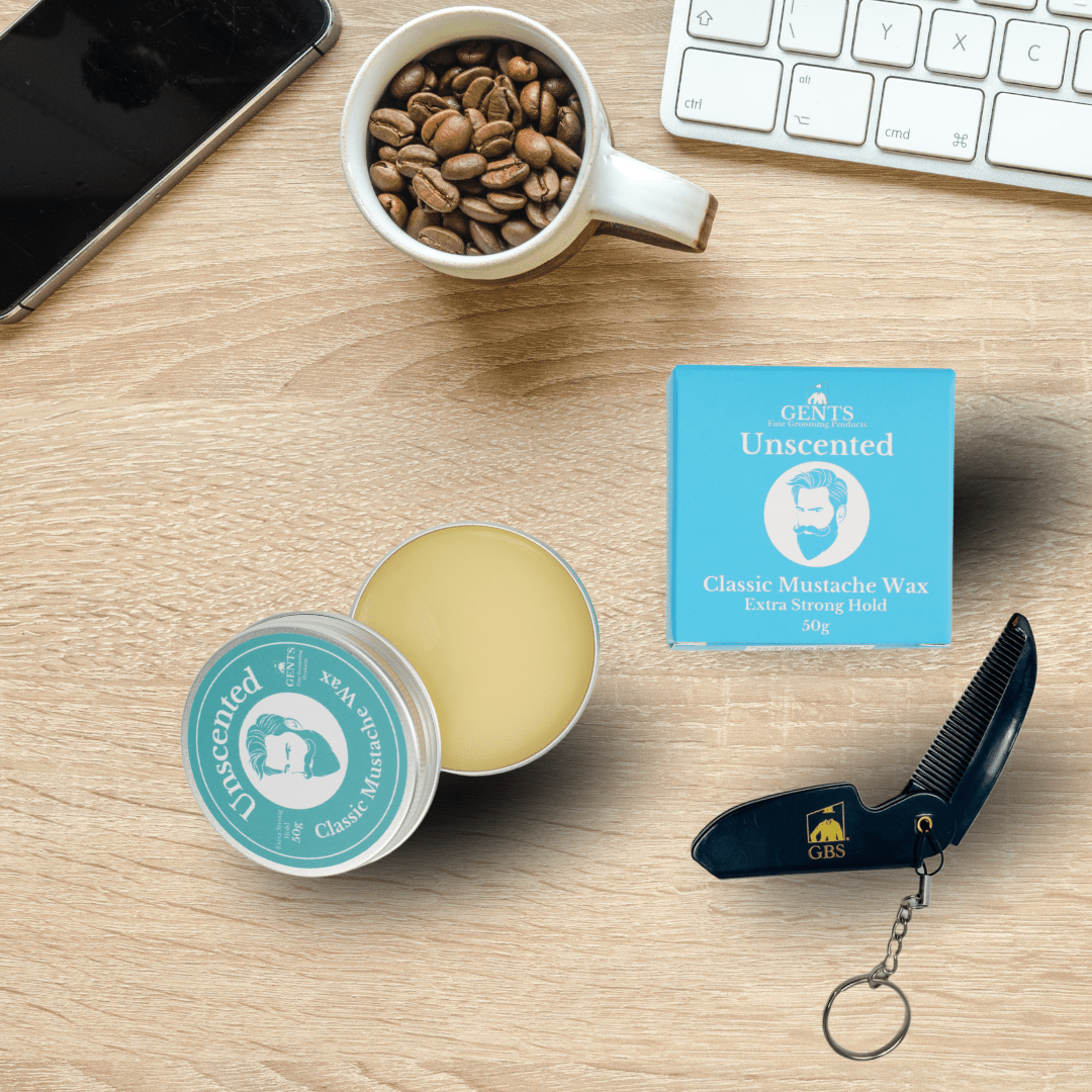 Gents Mustache Wax – Strong Hold - MST GoodsGENTS FINE GROOMING PRODUCTS