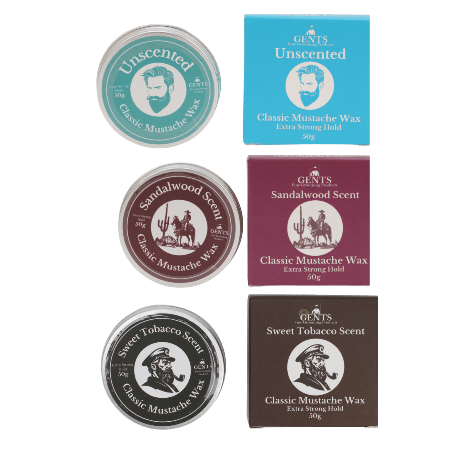 Gents Mustache Wax – Strong Hold - MST GoodsGENTS FINE GROOMING PRODUCTS