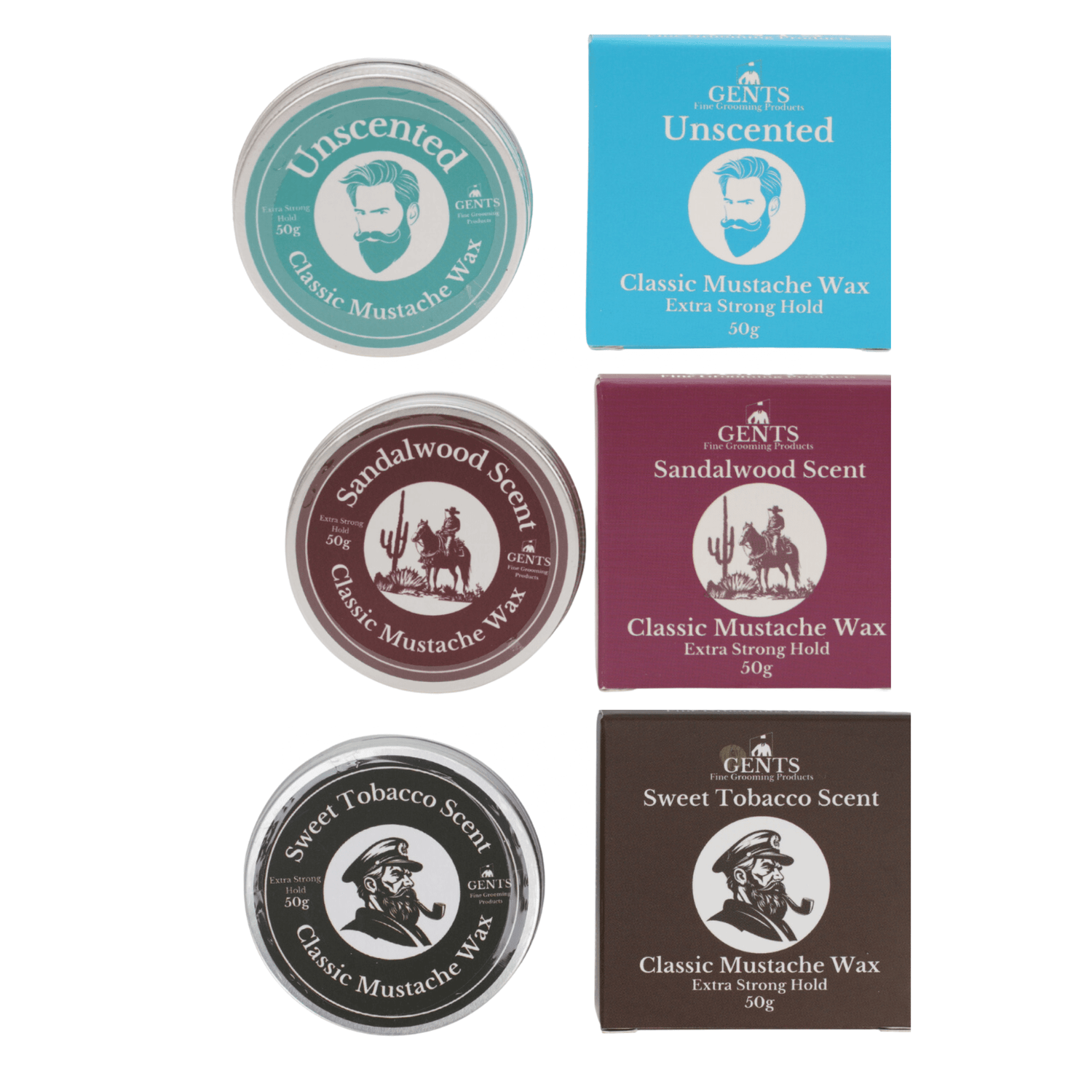 Gents Mustache Wax – Strong Hold - MST GoodsGENTS FINE GROOMING PRODUCTS