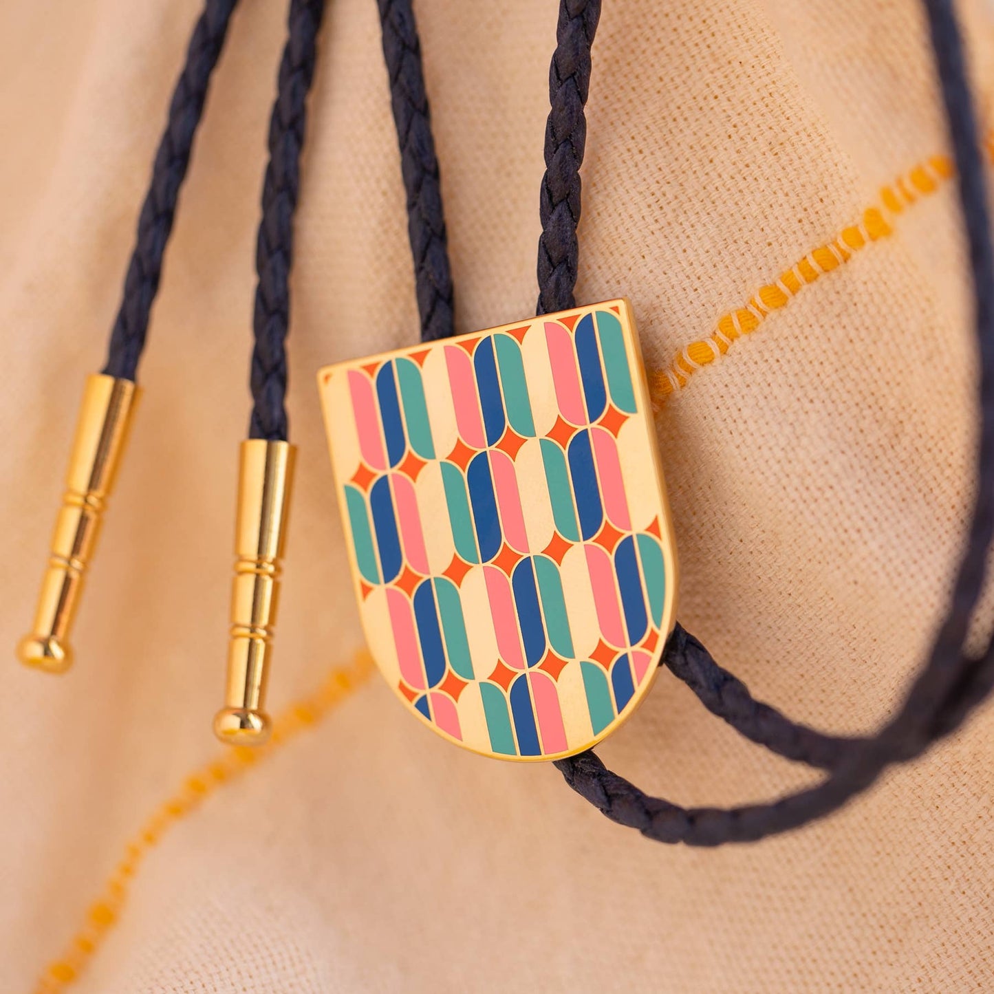 Geometric Shield Bolo Tie - MST GoodsTiny Deer Studio