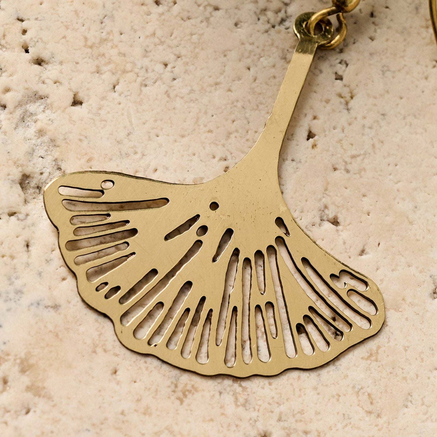 Ginkgo Leaf Dangle Earrings - MST GoodsTen Thousand Villages