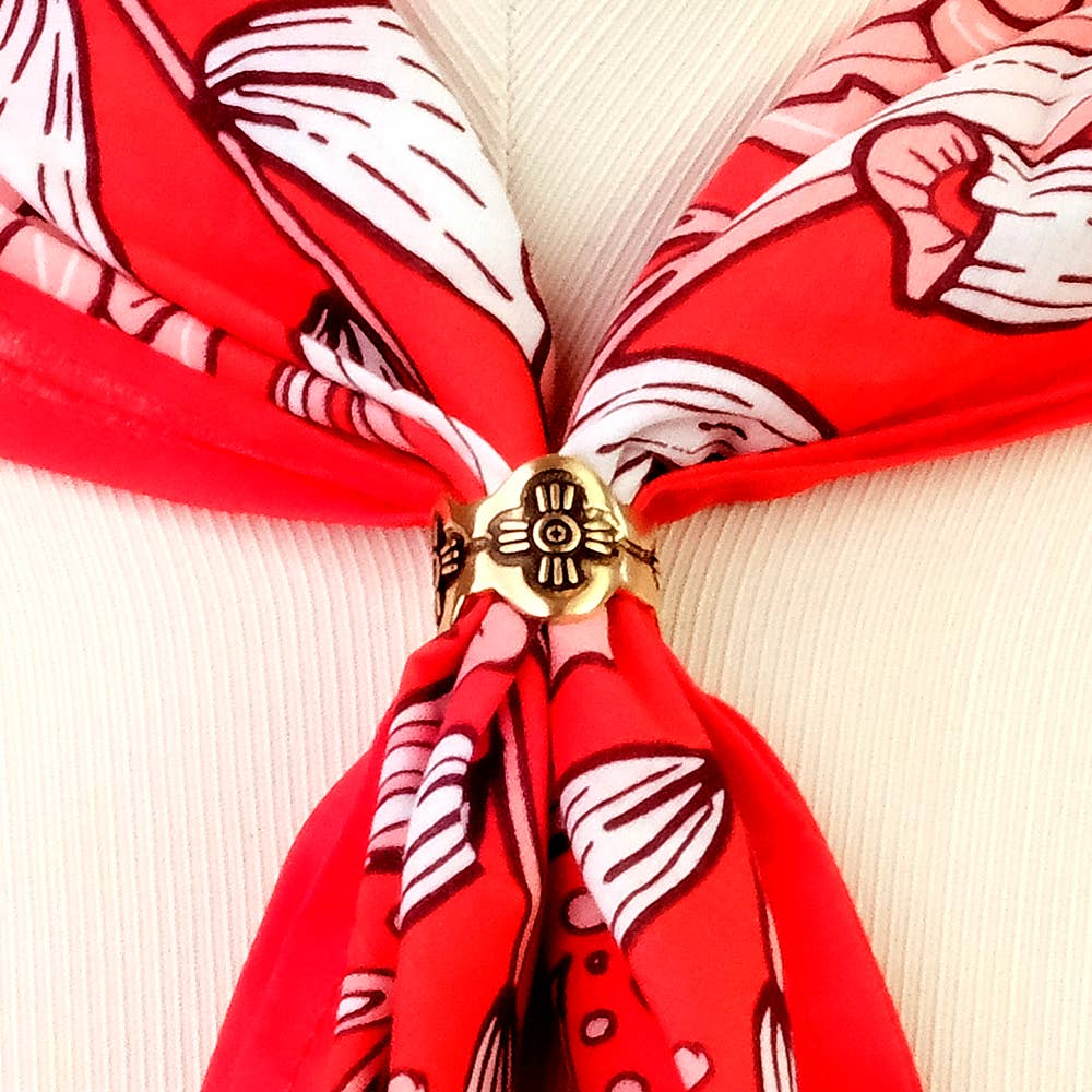 Gladys Brass Bandana Slide Ring - MST GoodsHandker Bandanas