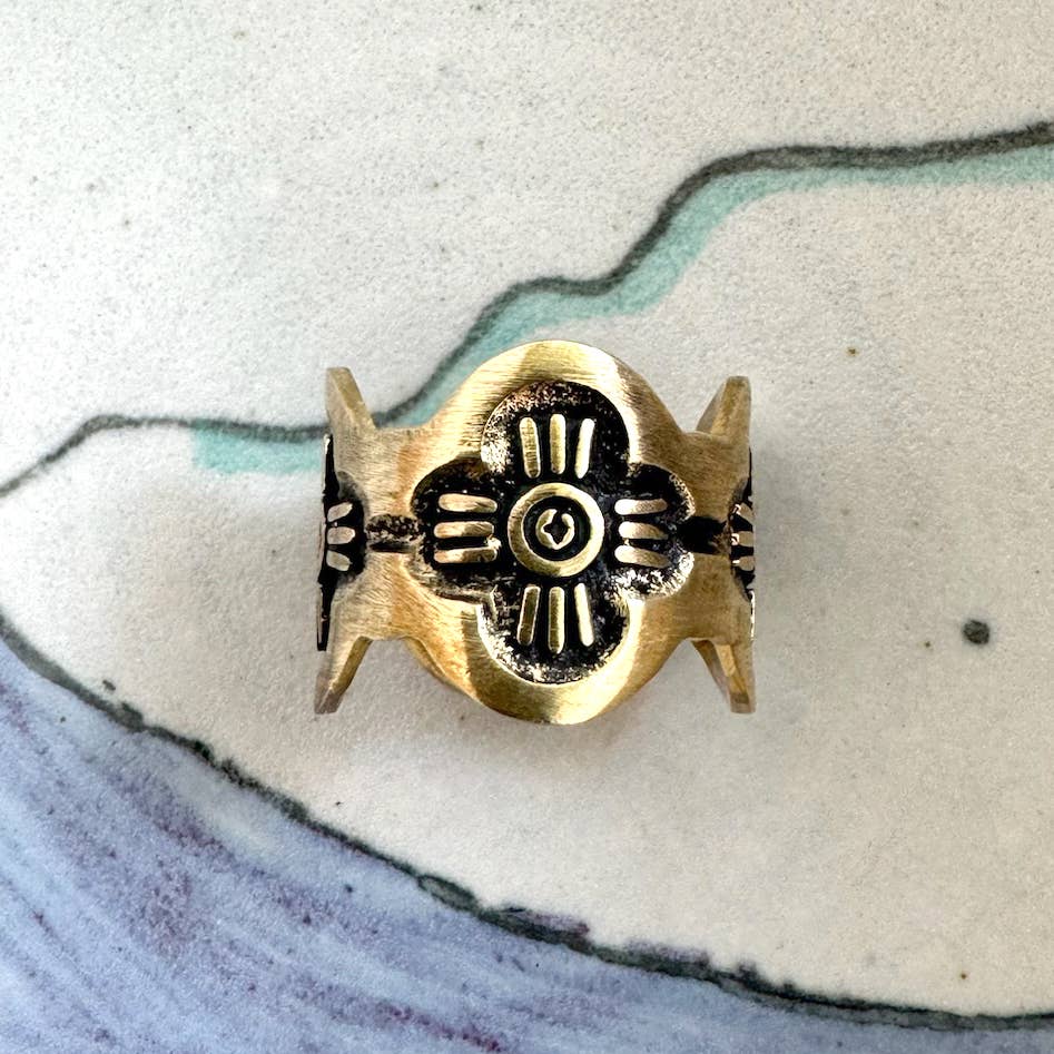 Gladys Brass Bandana Slide Ring - MST GoodsHandker Bandanas