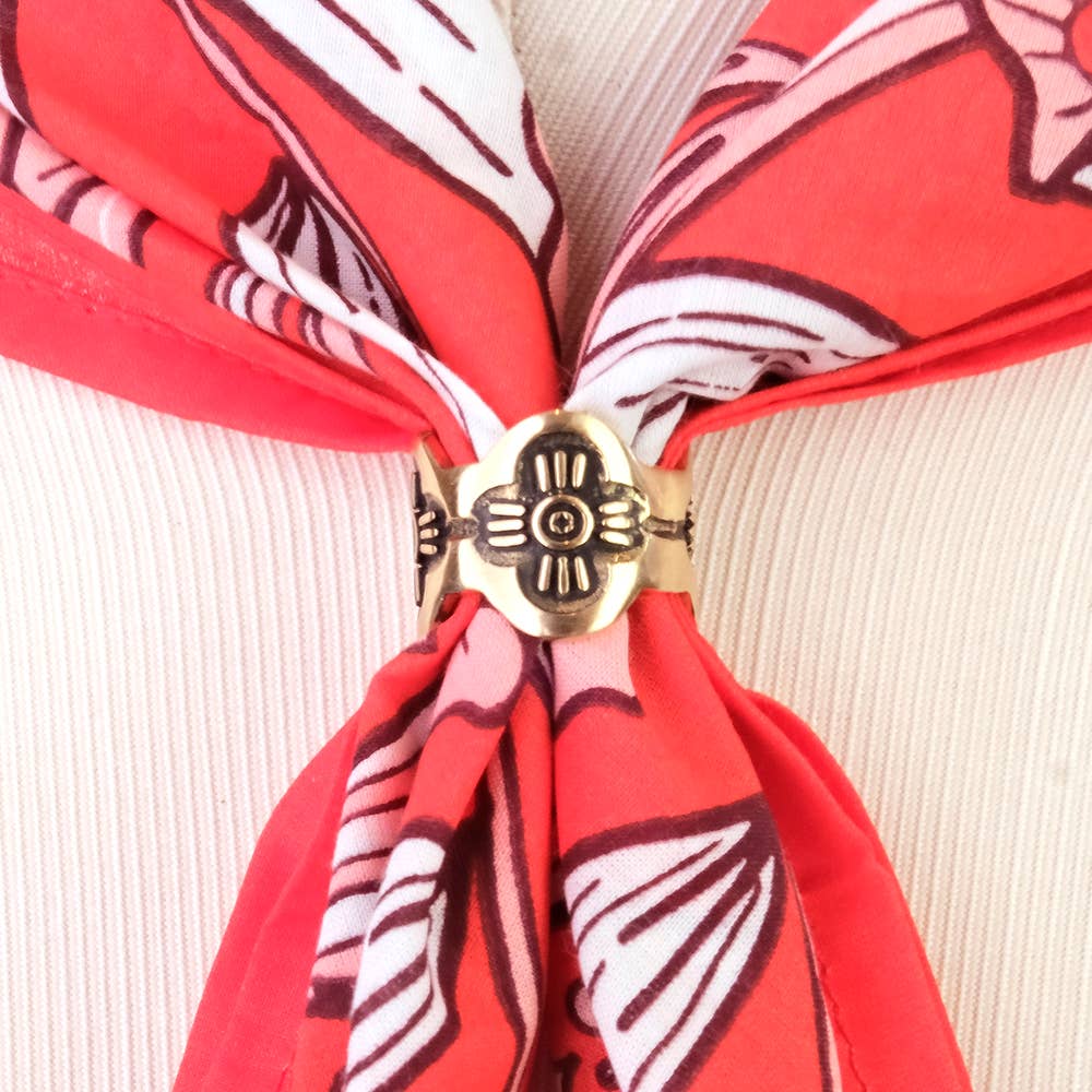 Gladys Brass Bandana Slide Ring - MST GoodsHandker Bandanas