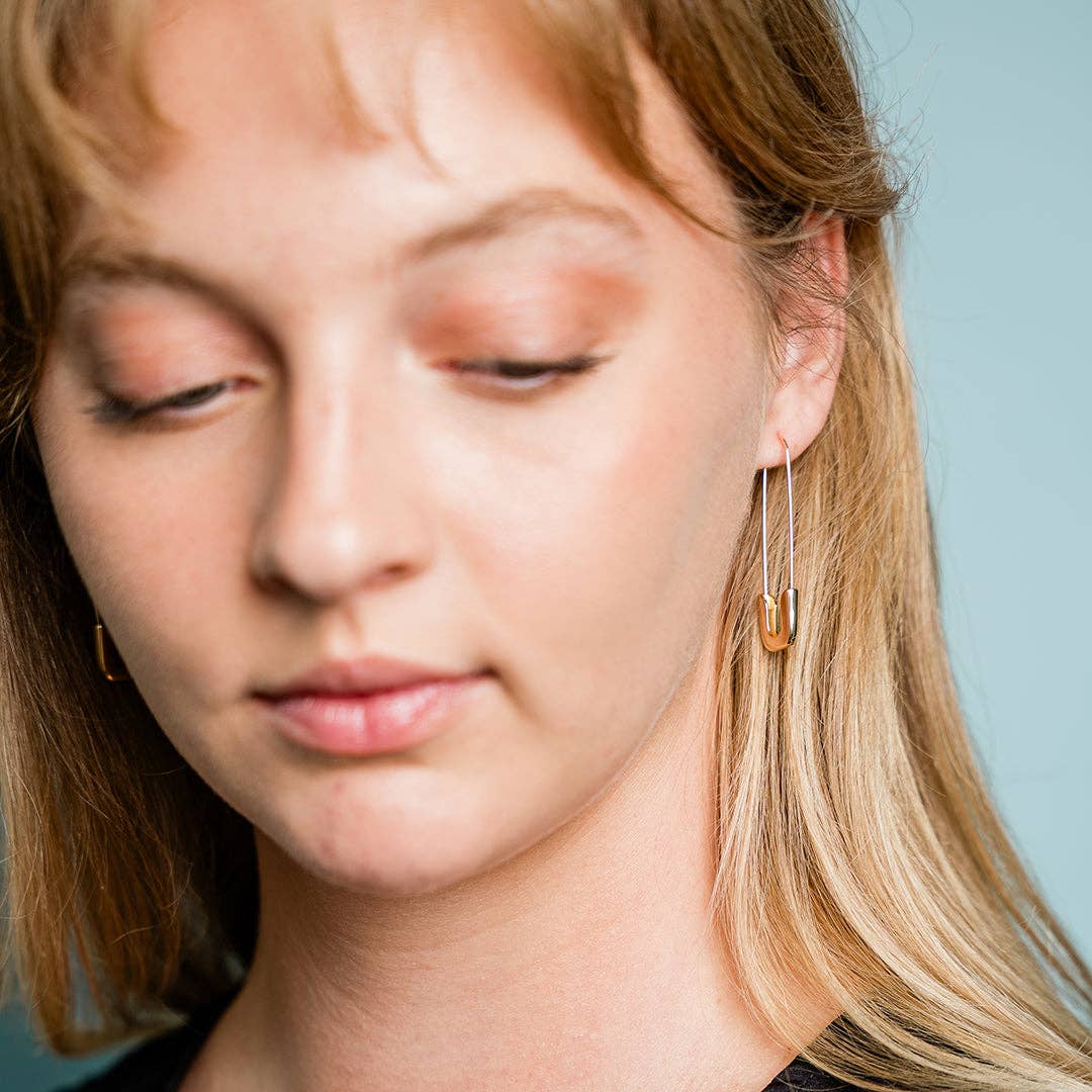 Gold Safety Pin Earrings - MST GoodsEarringsOrnamental Things